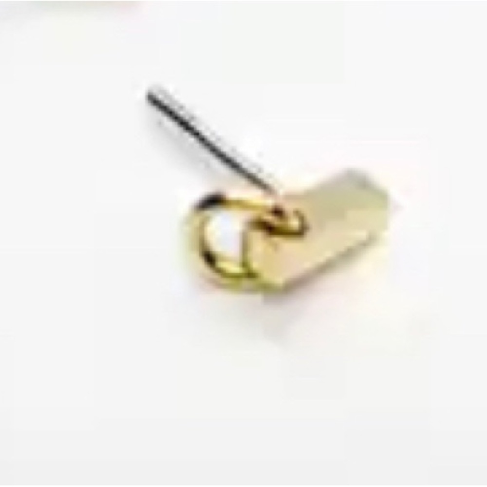 Bar and Hoop (YG) by Mettle and Silver